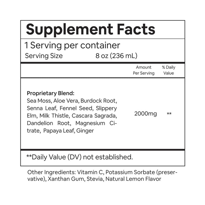 Sea Moss 1 Day Cleanse | Lemon Flavor