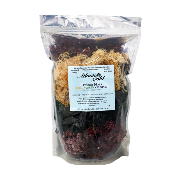 Trifecta Sea Moss - Gold, Purple & Green
