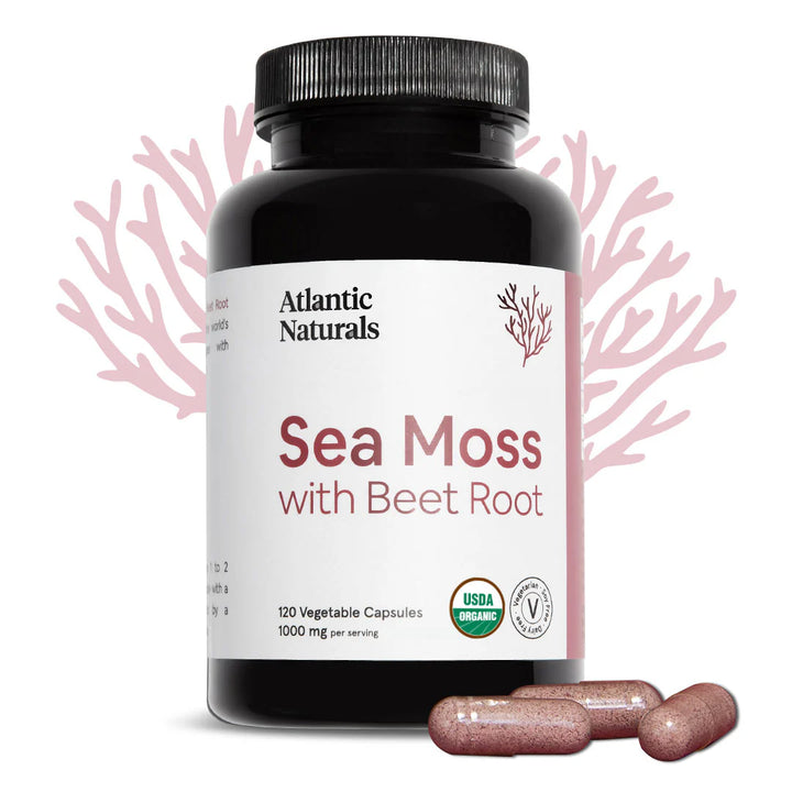 Irish Sea Moss + Beet Root Capsules | Organic | 1000mg
