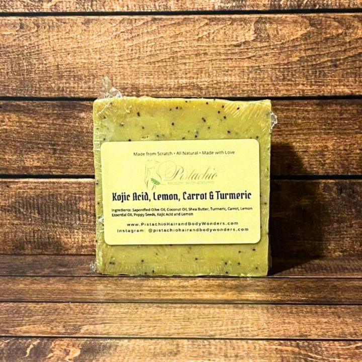 Kojic Acid, Lemon, Carrot and Turmeric Soap