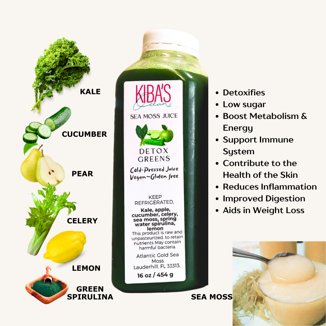 Sea Moss Juice Cleanse / Gut Reset - w/ Bonus Gel